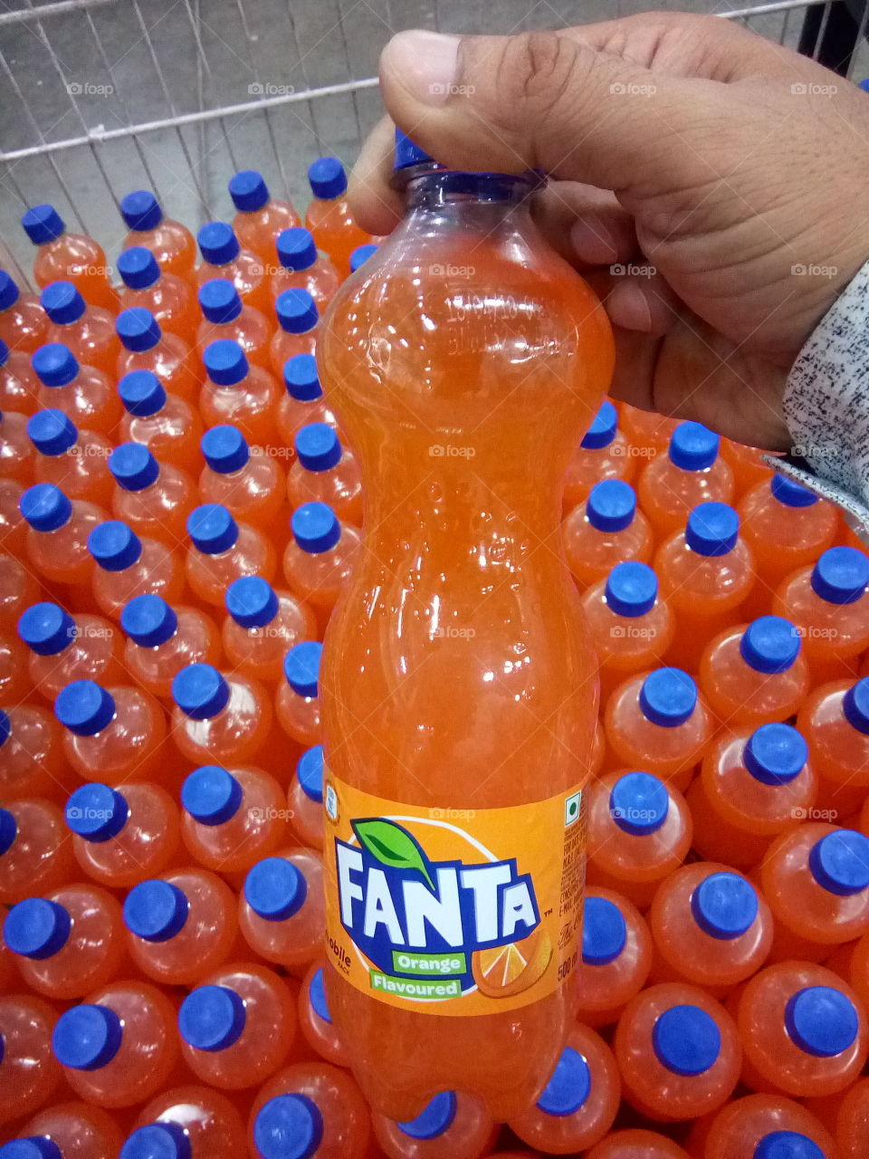 FANTA orange taste cold drink.