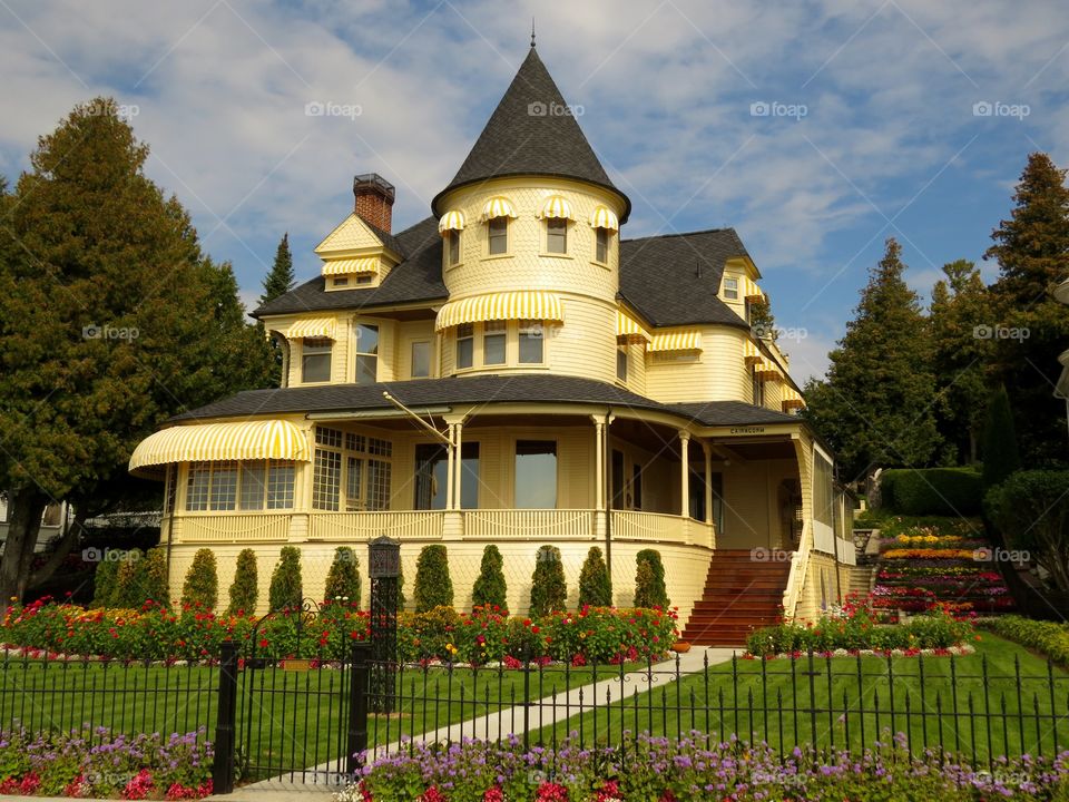 House on Mackinac Island, MI. House on Mackinac Island, MI