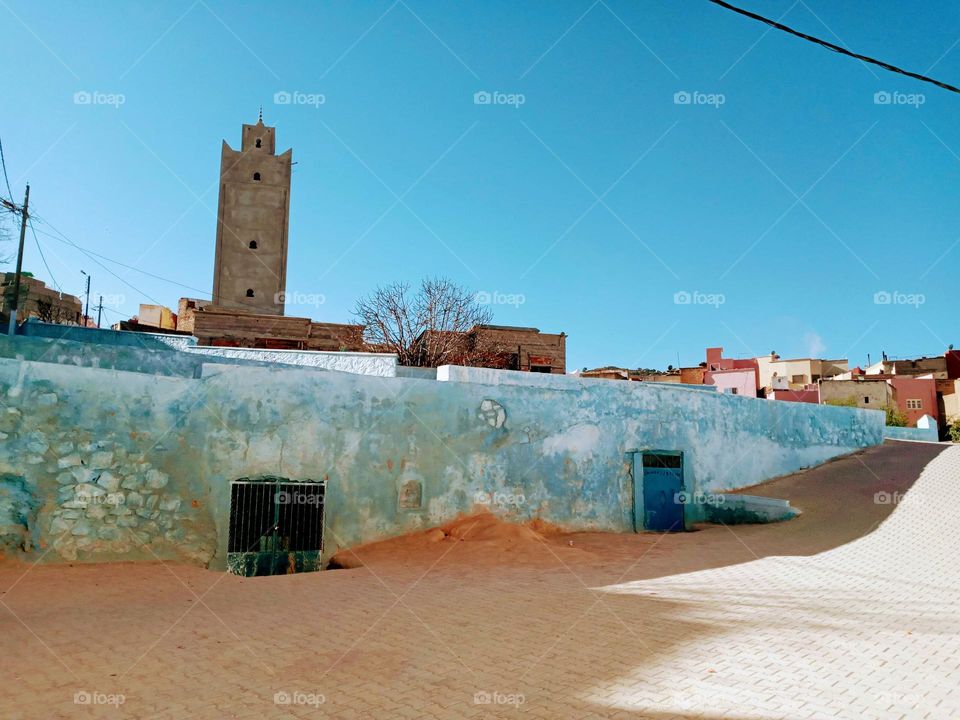 Old building in village Bhalil of morocco