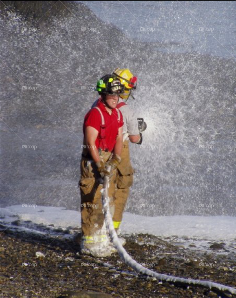 Firefighting on the Beach