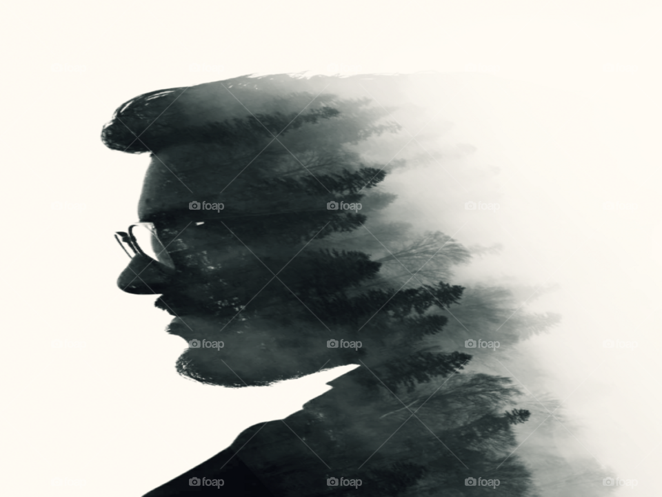 double exposure effect inspired from YouTube tutorial