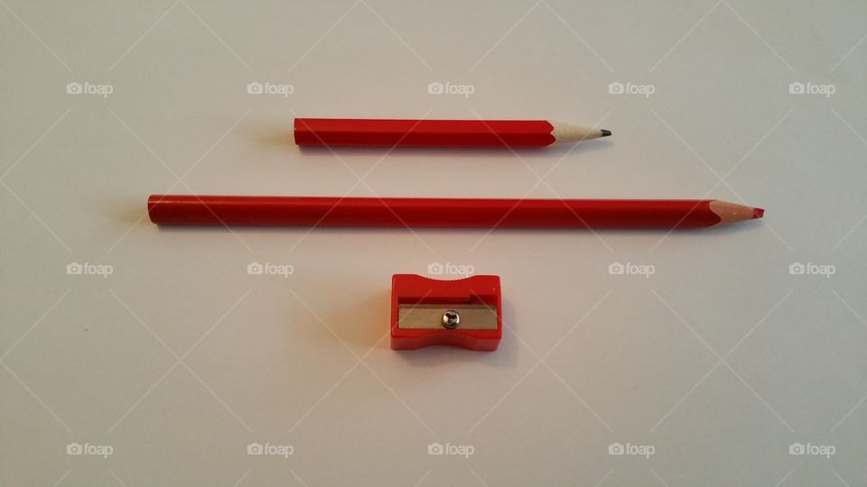 Pencil. Red pencil