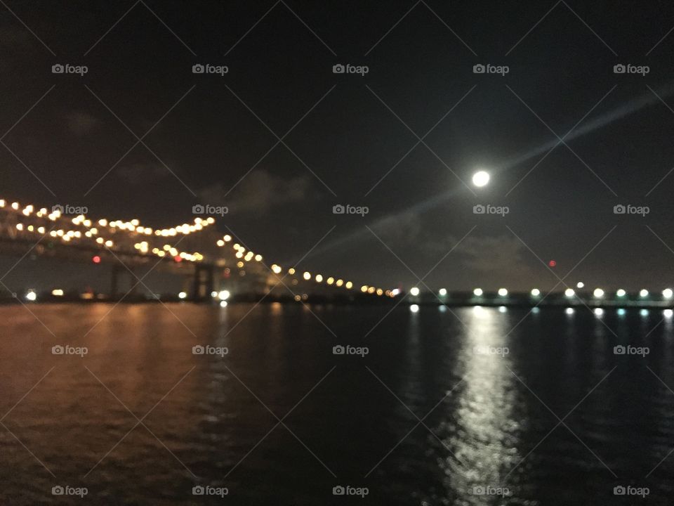 Full moon in New Orleans