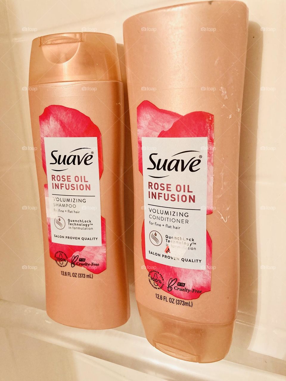 Suave rose oil shampoo and conditioner 