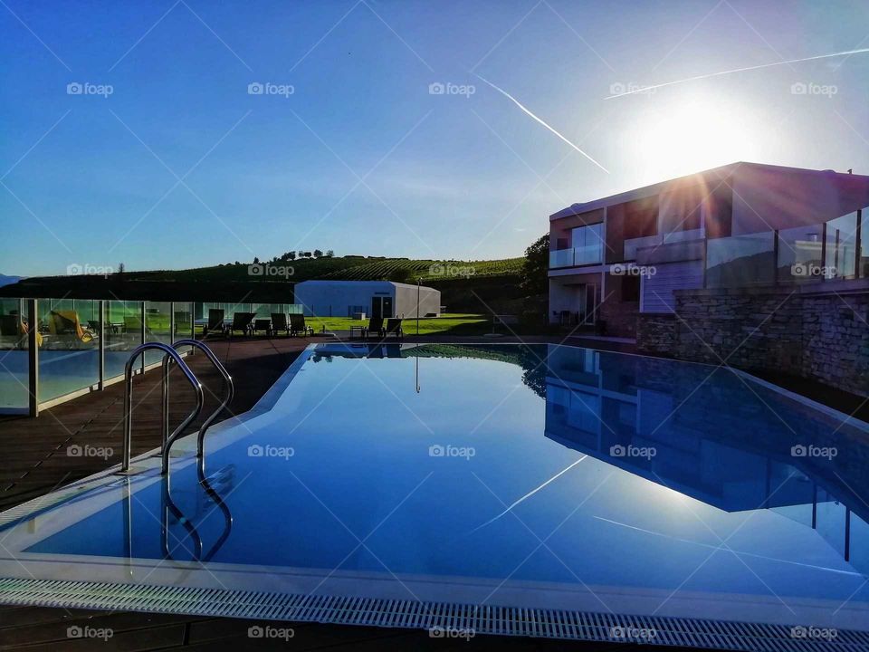 Swimming pool of the Douro Scala Hotel