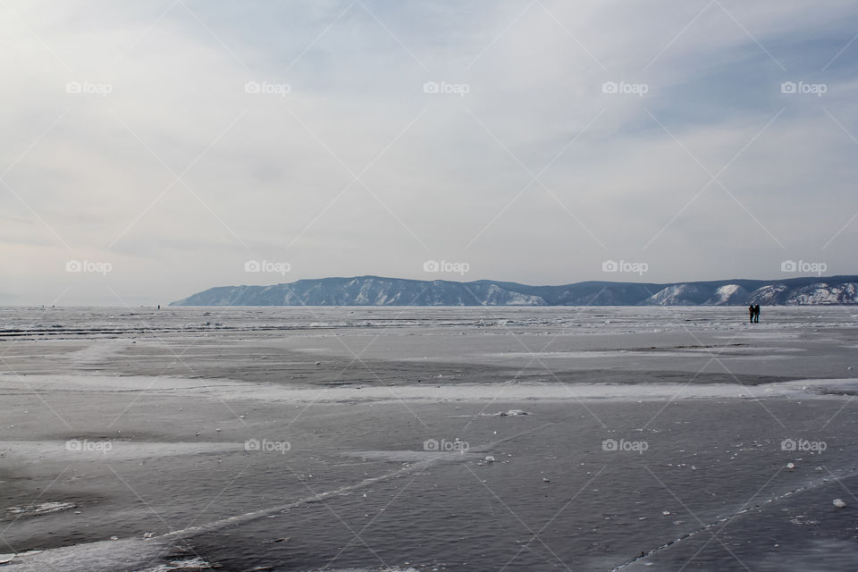 Baikal ice.