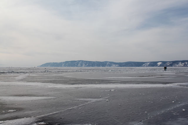 Baikal ice.