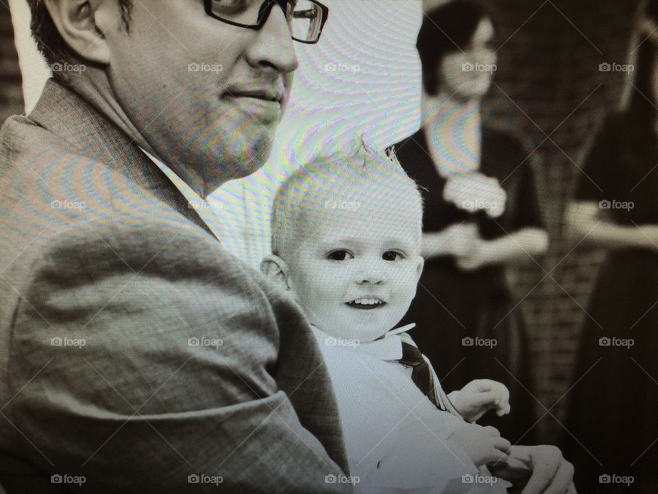 Baby ring bearer at wedding