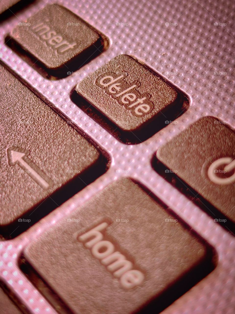 the "delete" character on the keyboard and in real life