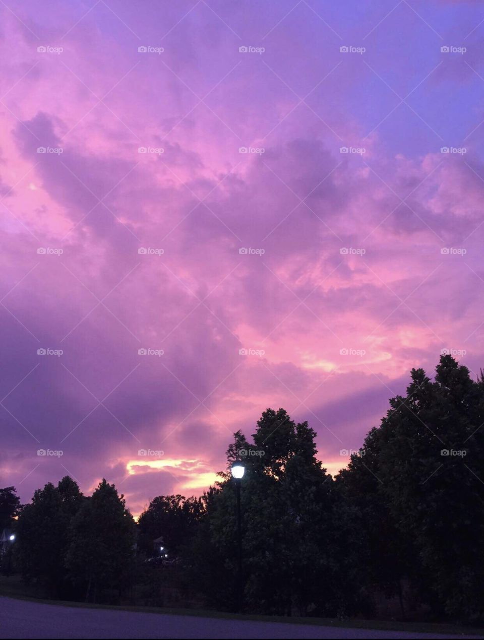 Natural purple sky 