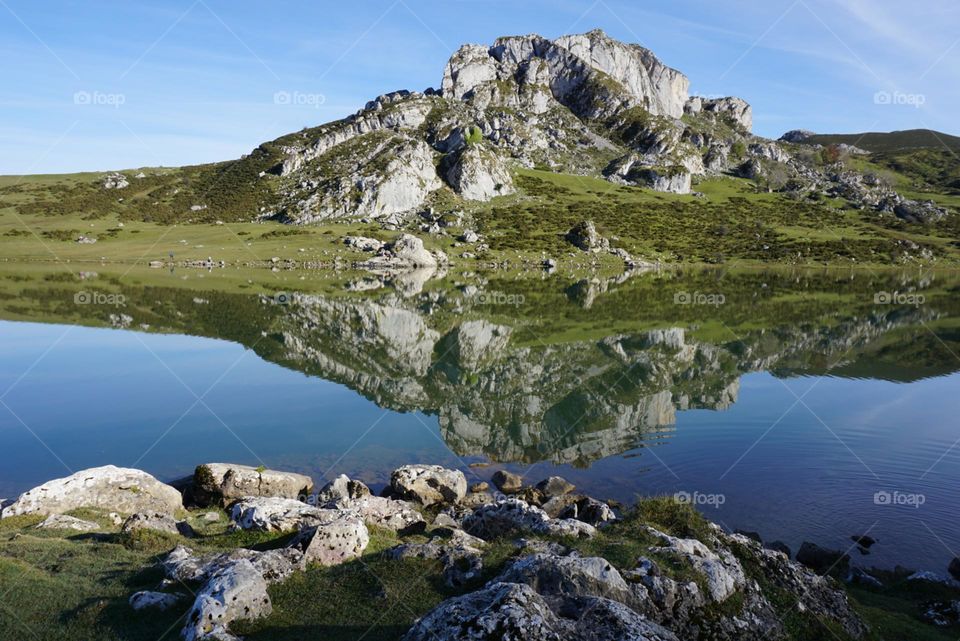 Nature#rocks#lake#reflect#sky