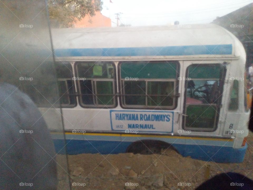 bus sank in a dig