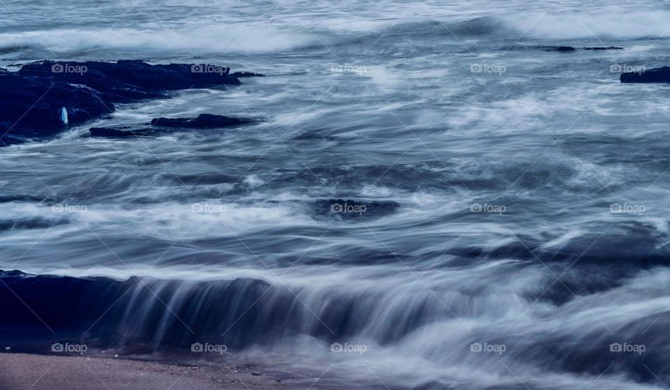 A long exposure photography - Sea wave as frozen 