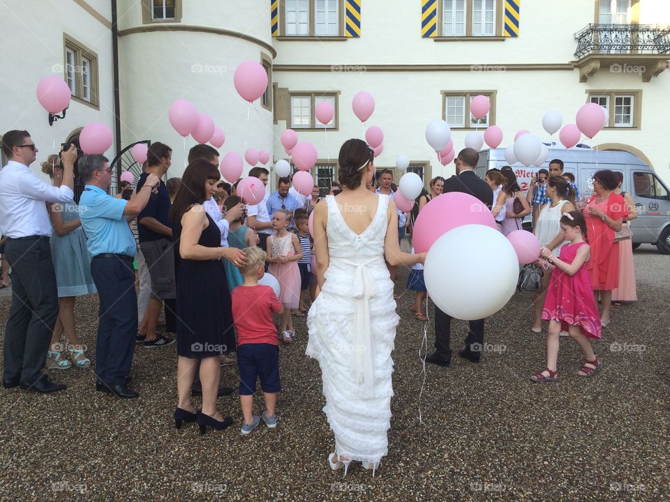 Wedding and balloons 