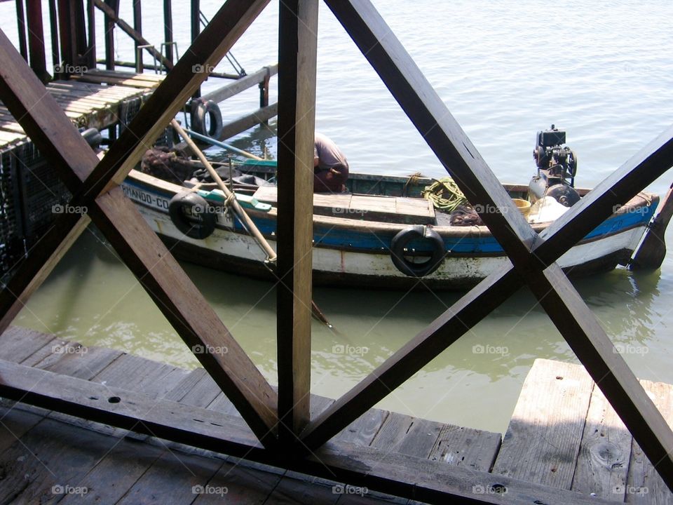 Fishing Boat. Fresh Fish Delivery