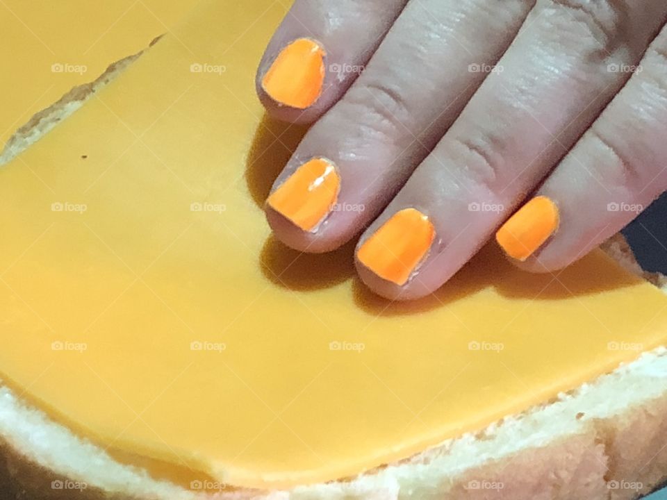 When your nails match your cheese