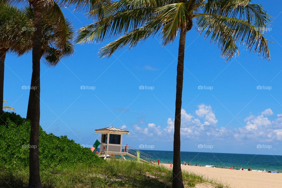 Lifeguard house beach