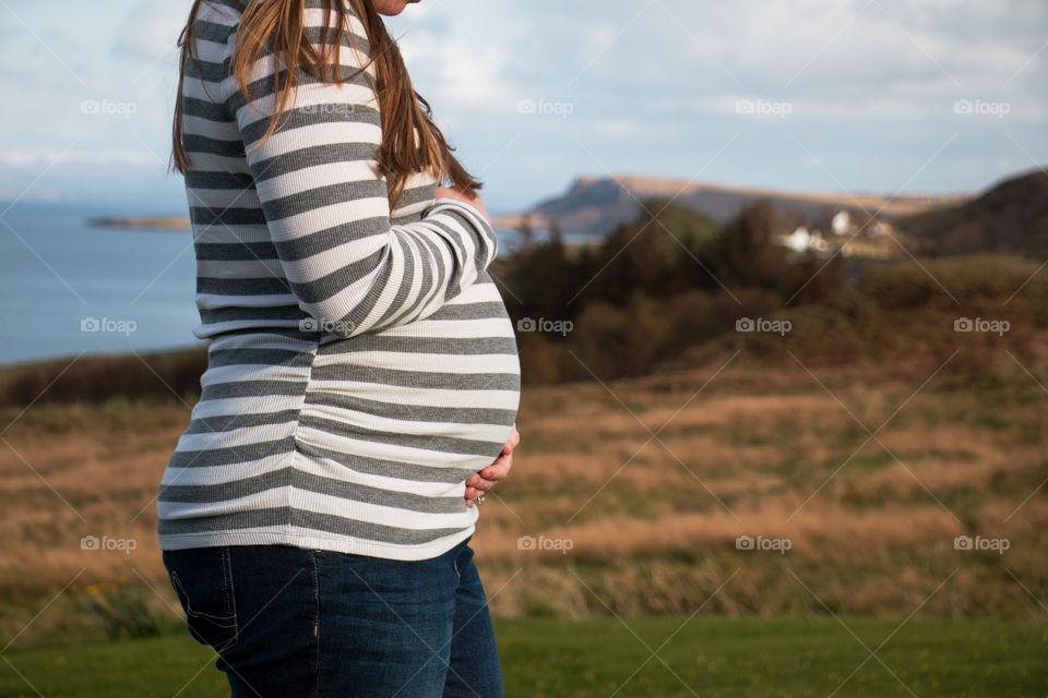 Pregnant at the isle of Skye. My sister in law 