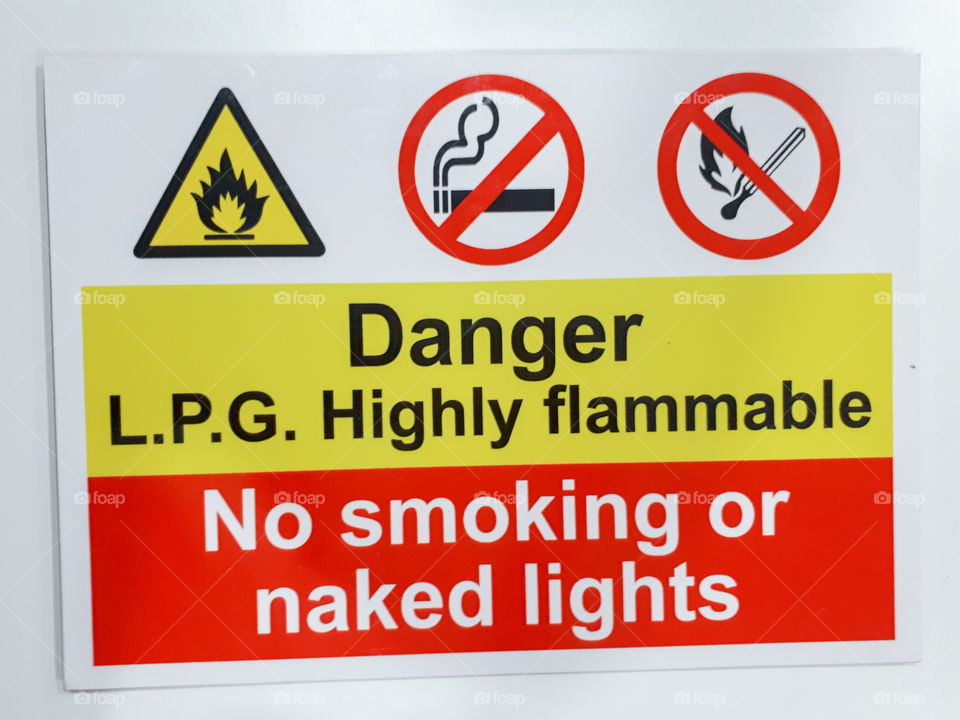 Safety Sign - Danger (LPG Highly Flammable)