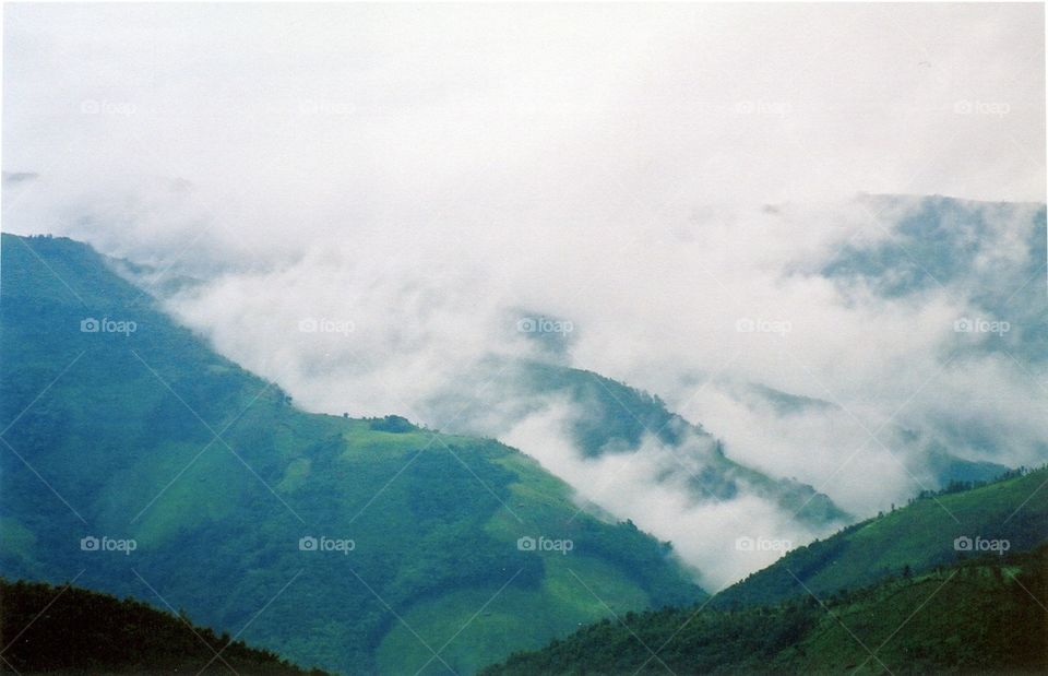 Mountain in the mist