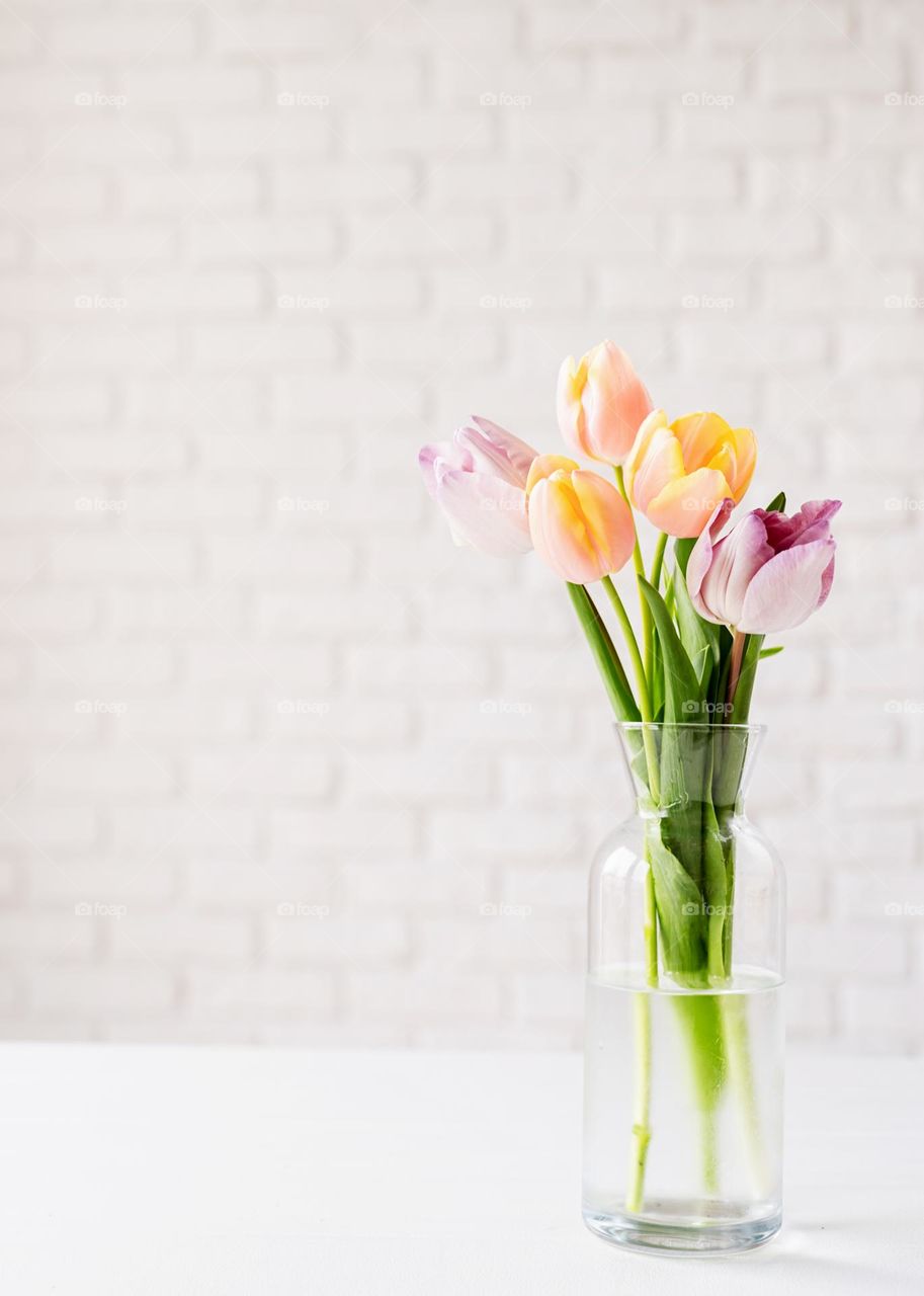 beautiful flowers in the vase