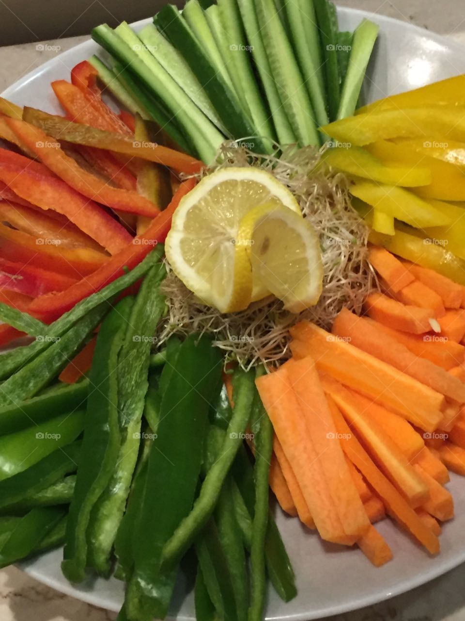  Fresh Vegetables plate 