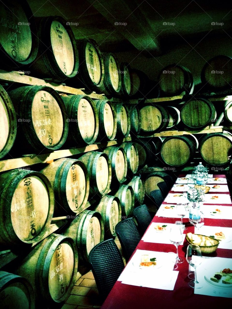 Italy wine cellar