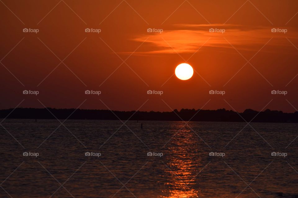 Dunedin beach sunset