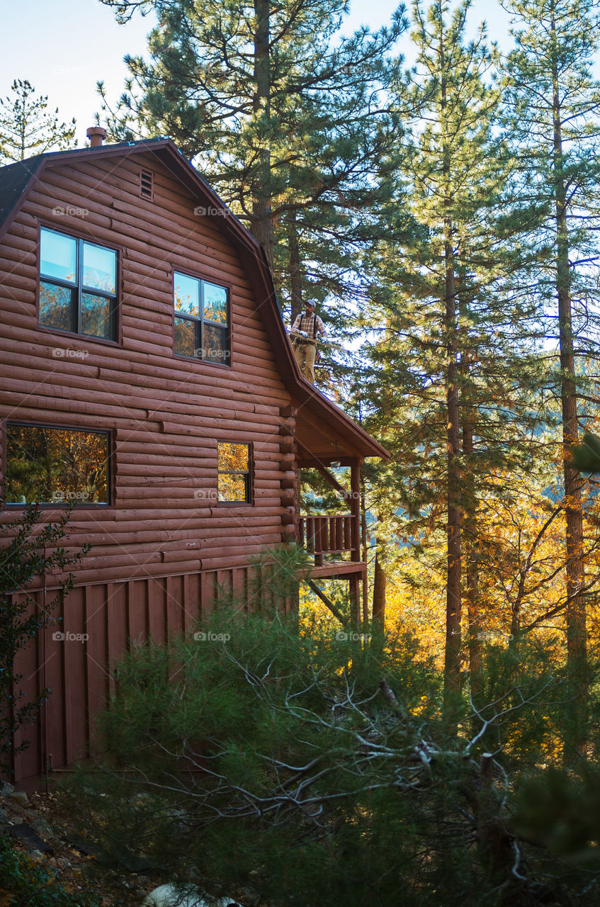 Close-up of wooden house