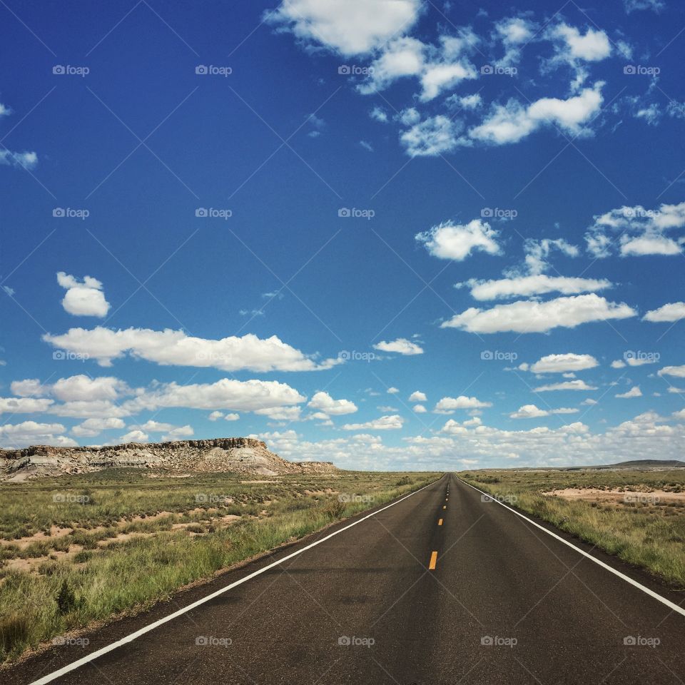 Long, straight road