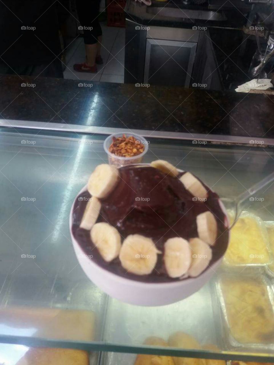 açaí com bananas