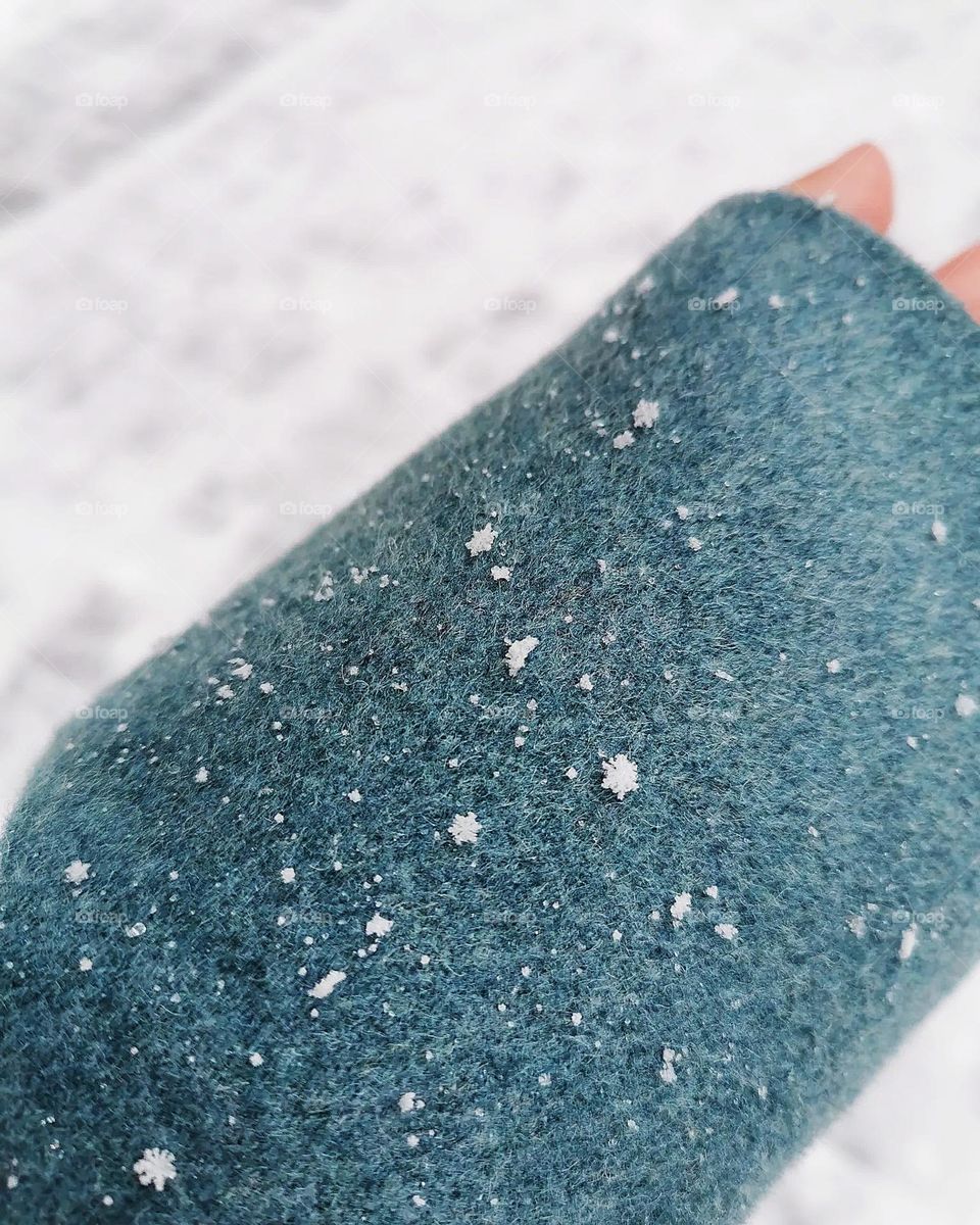 Snowflakes on a sleeve