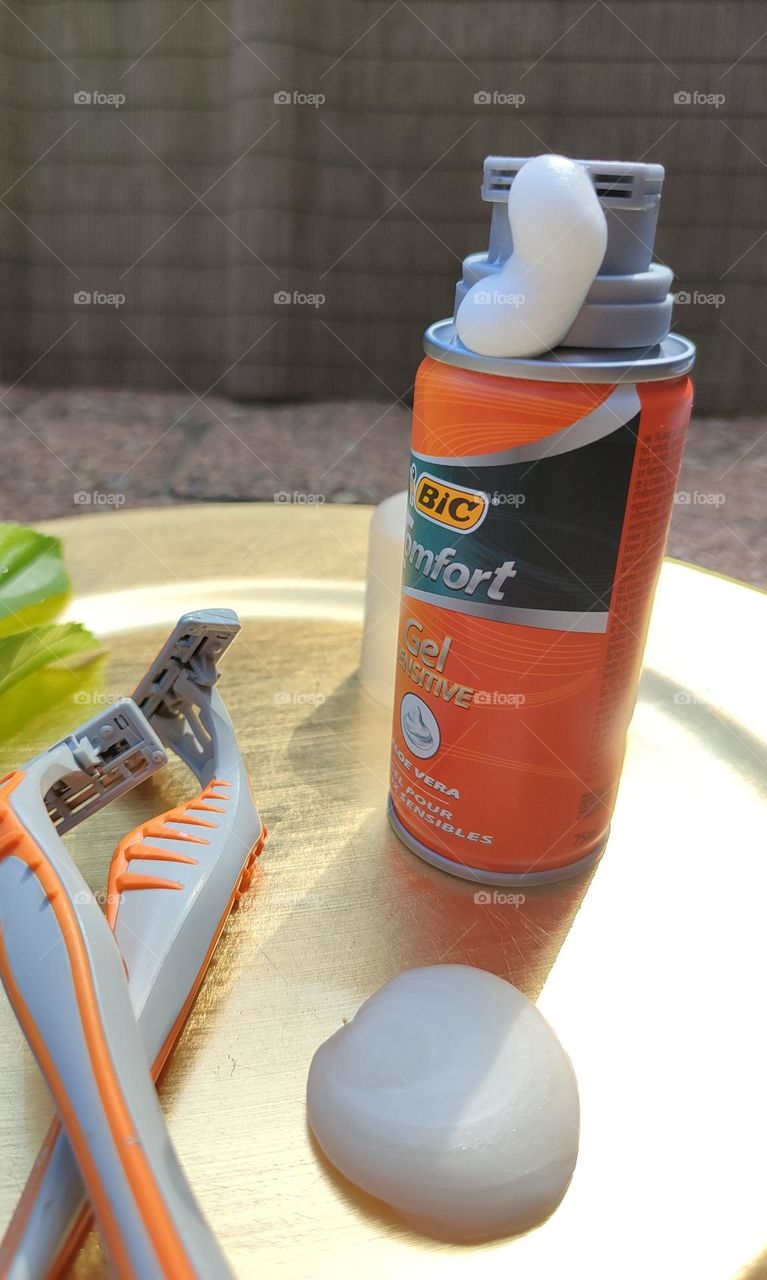 Shaving cream and razors