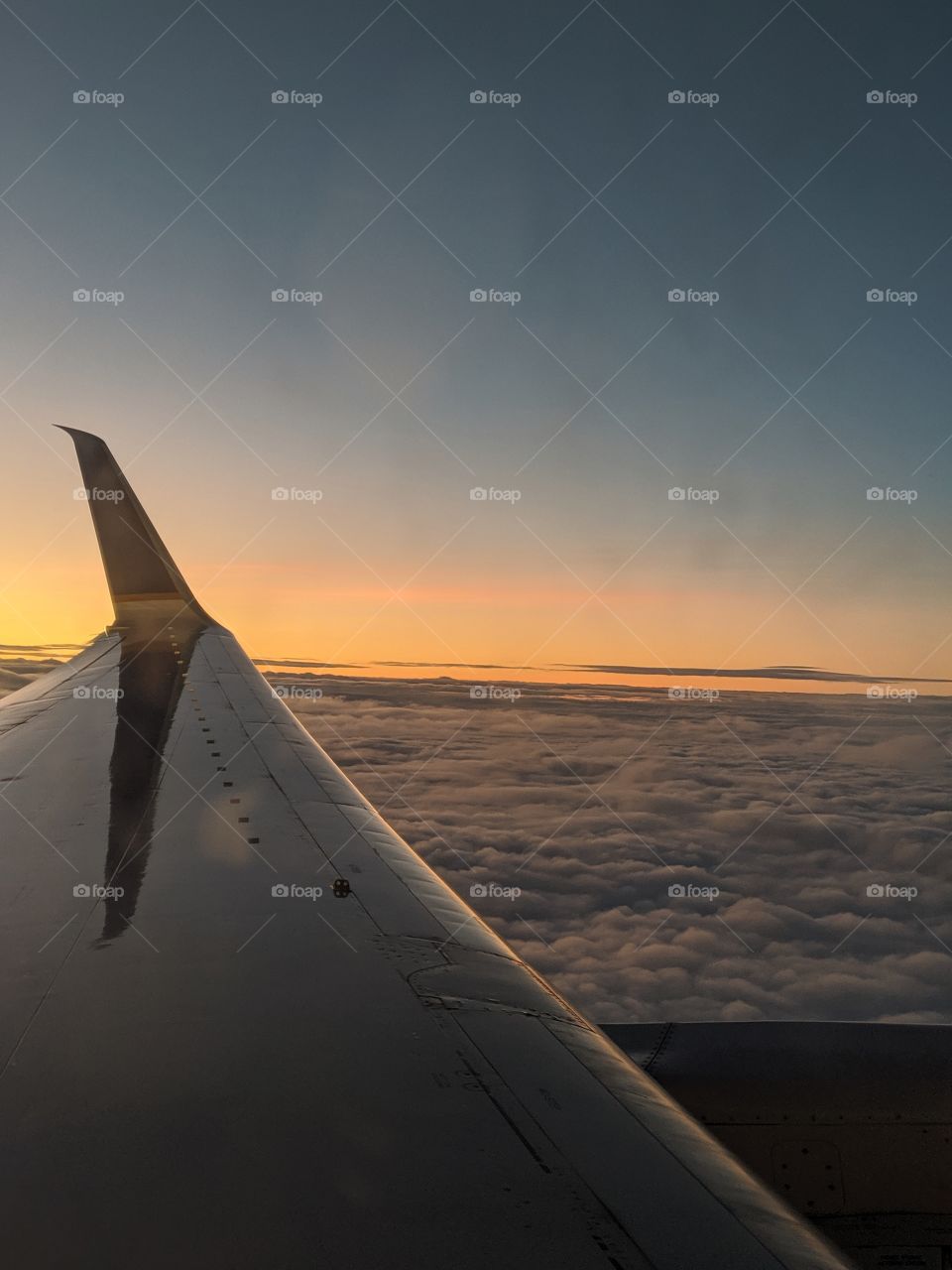 airplane sunset sunrise
