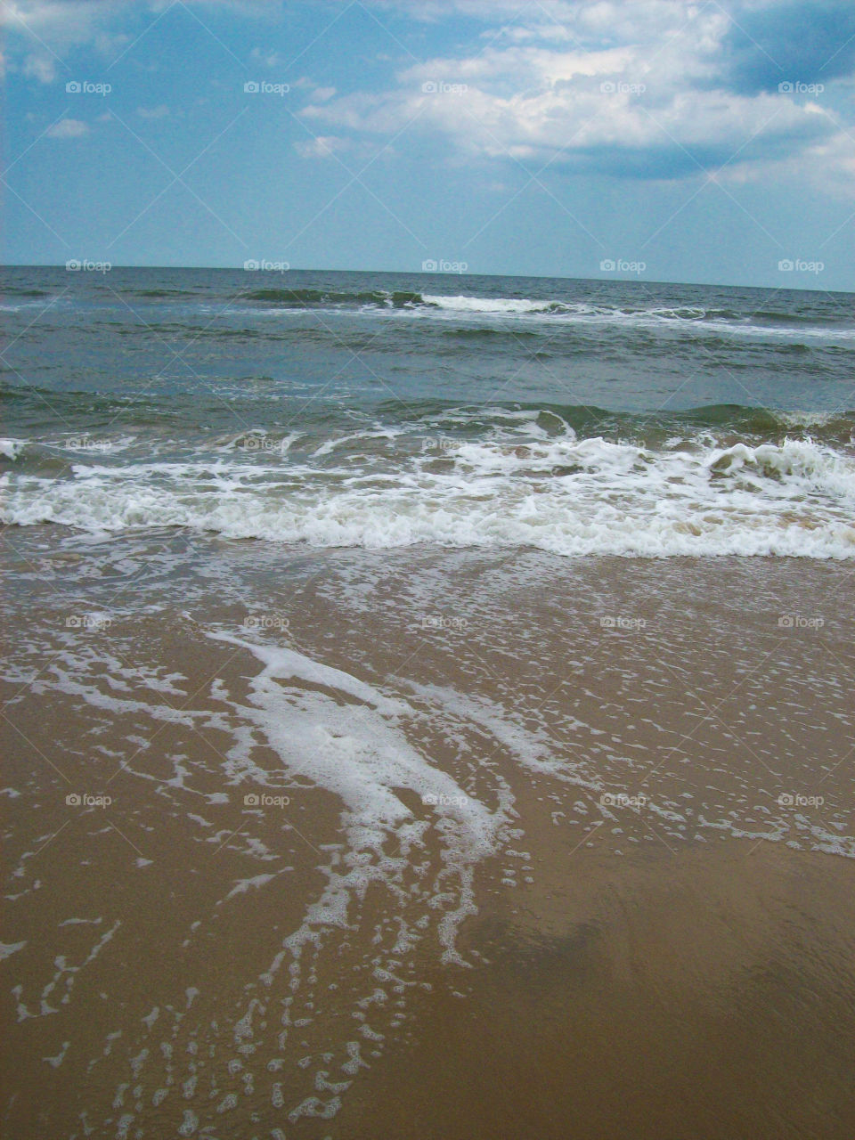 Water on the beach