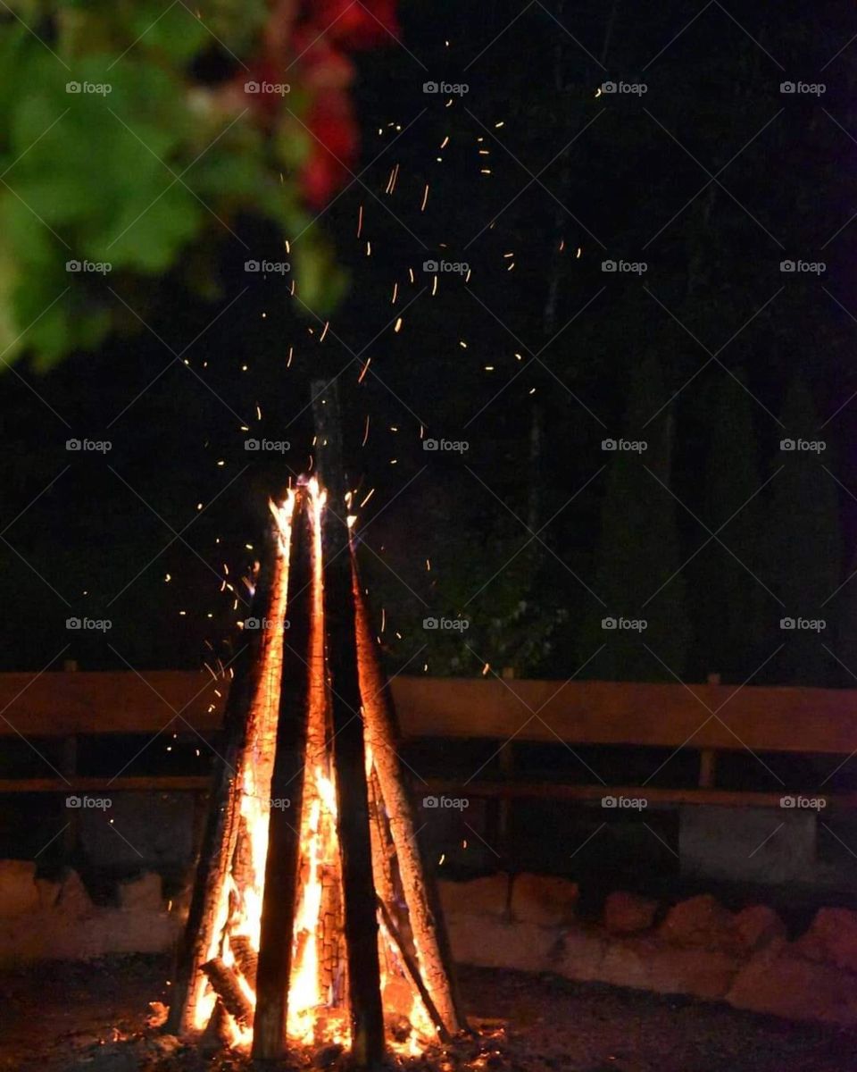 night fire