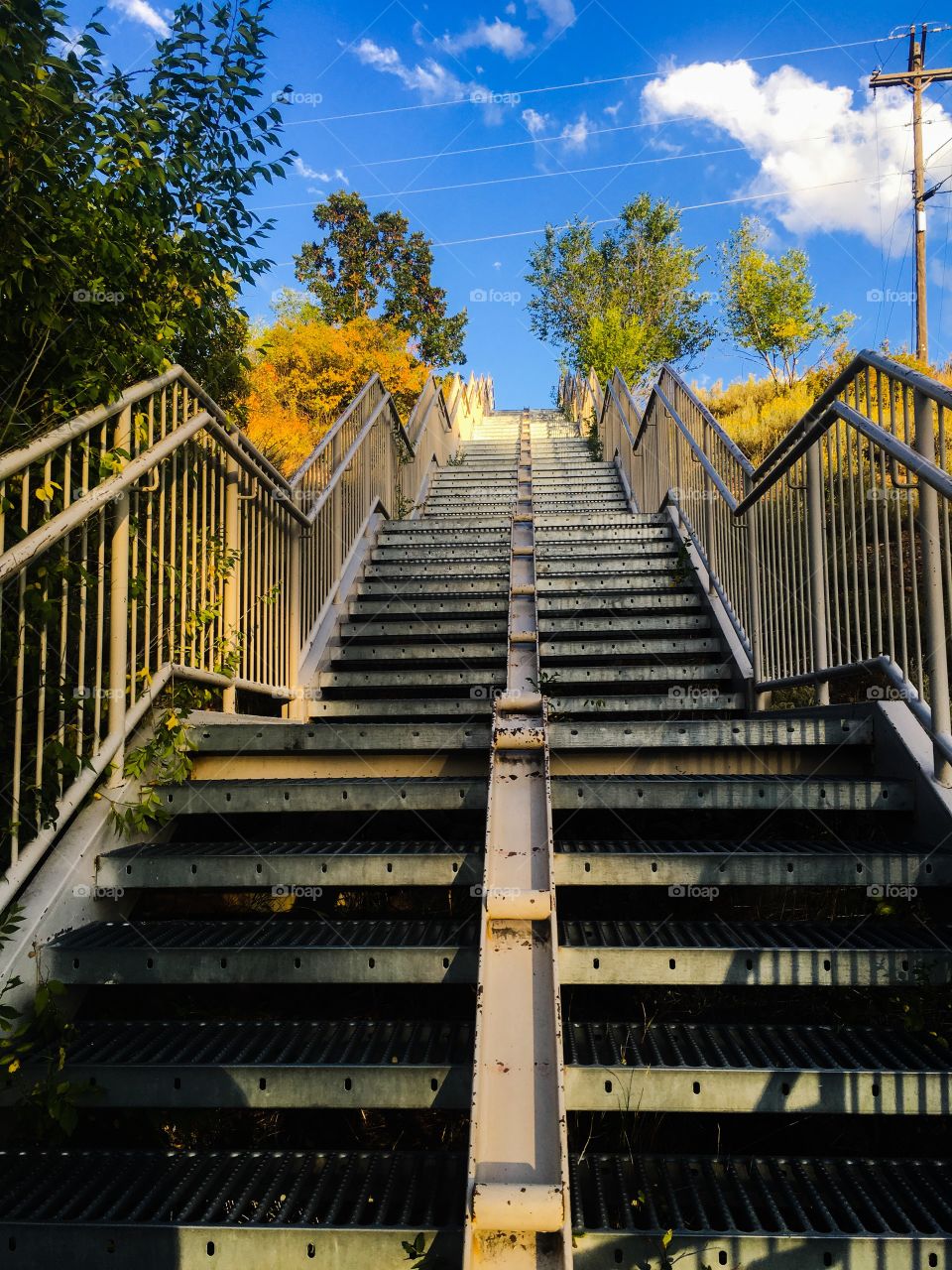 Climbing the stairs