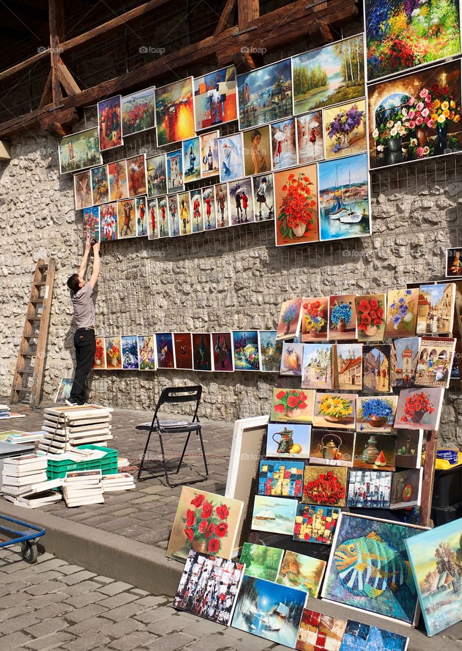 Art on the street, shop