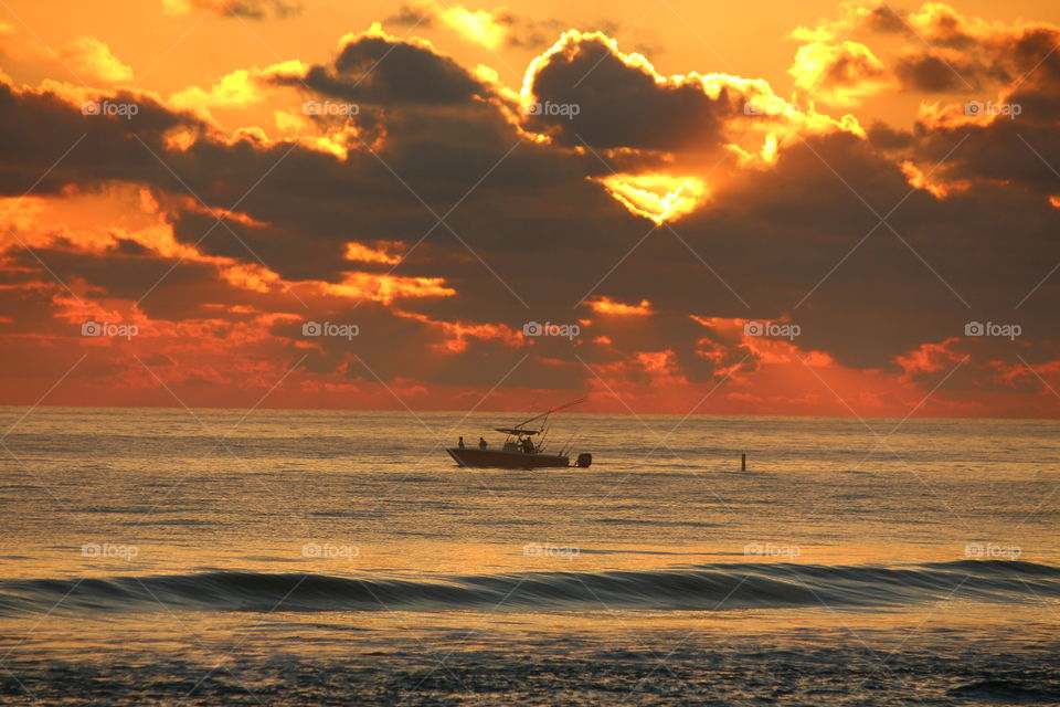 Sunrise fishing