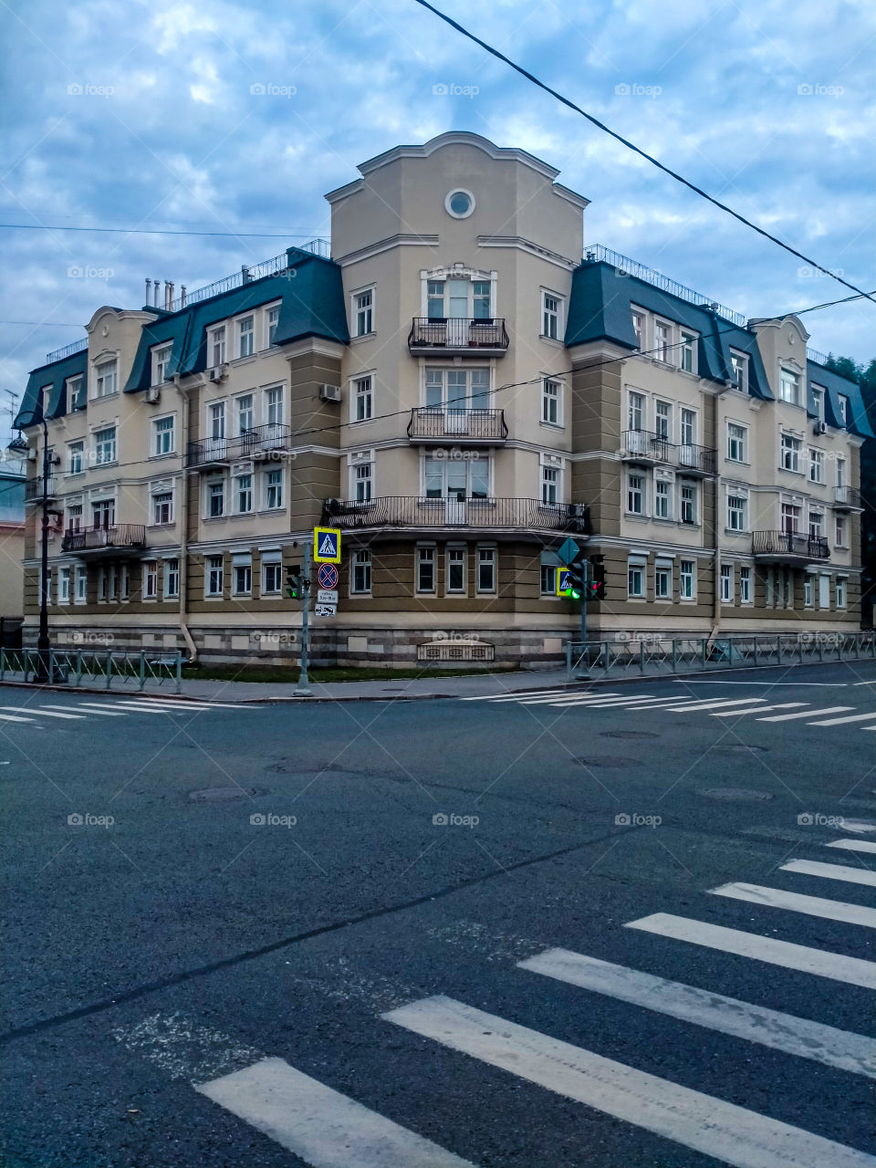 The house in the center of Tsarskoye Selo, which was the main summer residence of the Russian emperors of the Romanov family. The building is historically significant.