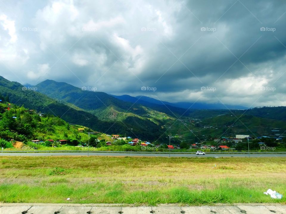 Kundasang landscape view