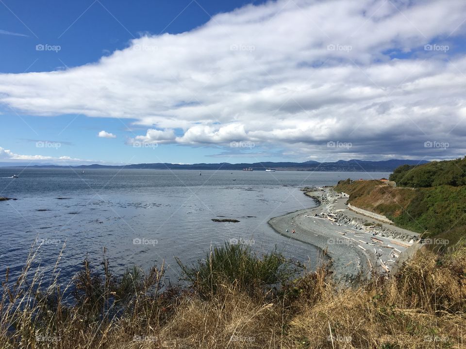 View on beach down on Dallas Rd , Victoria