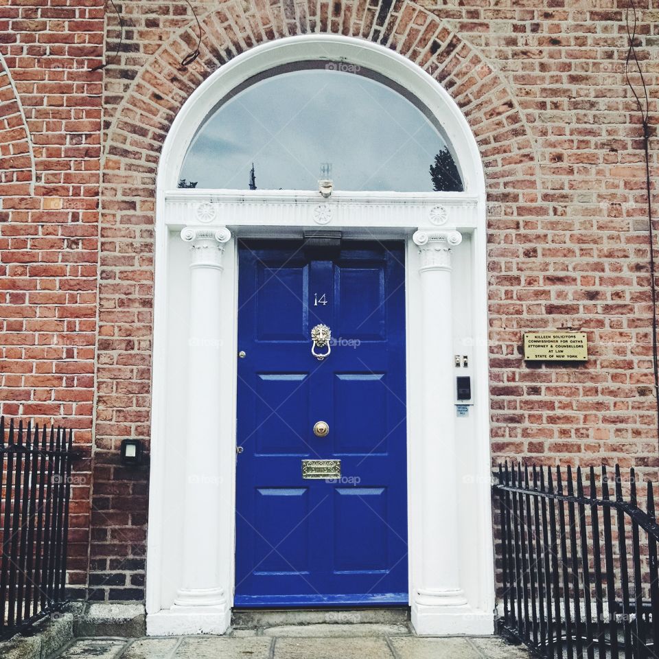 Colorful doors in Dublin