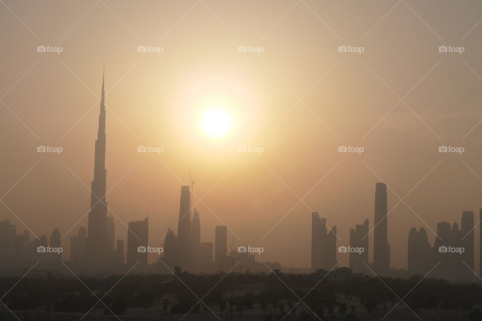 Burj khalifa, dubai skyline