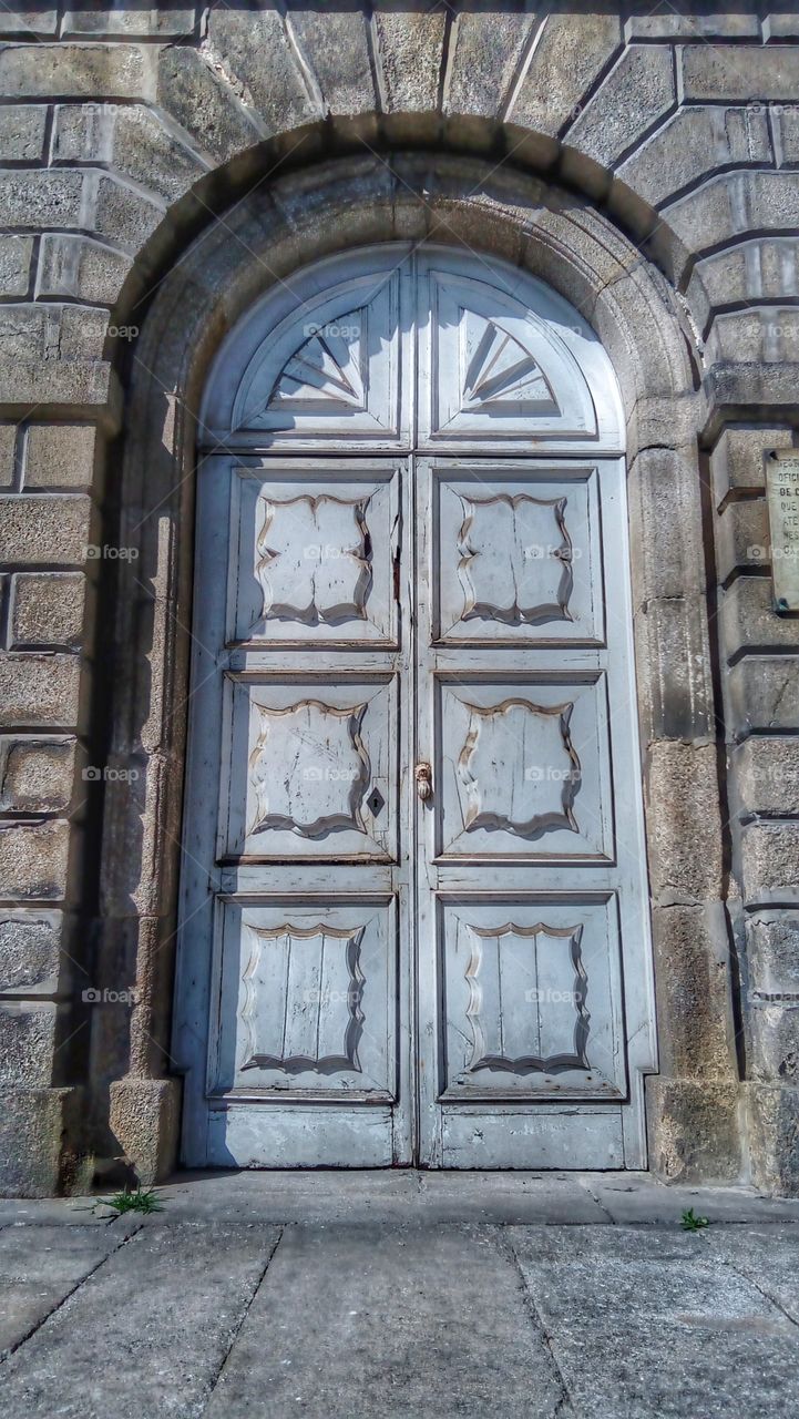 Door to the old hospital