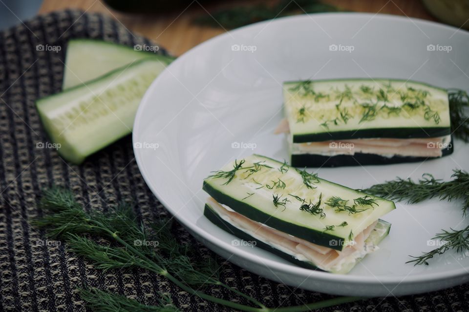 Cucumber Turkey Sandwich 