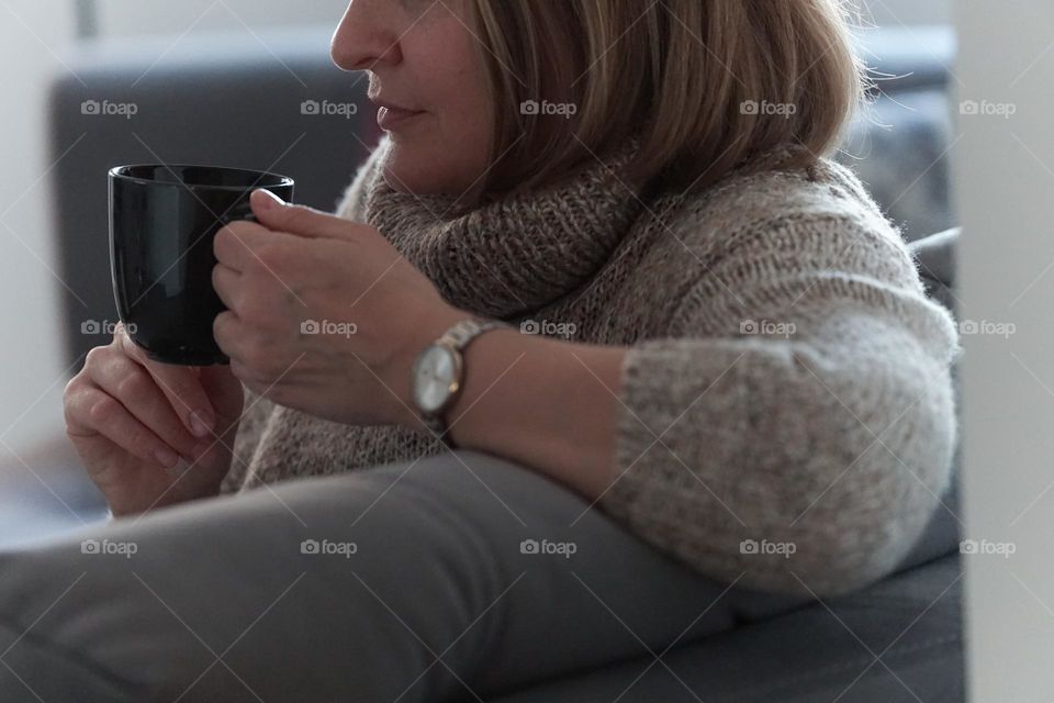 Woman with s cup of coffee 