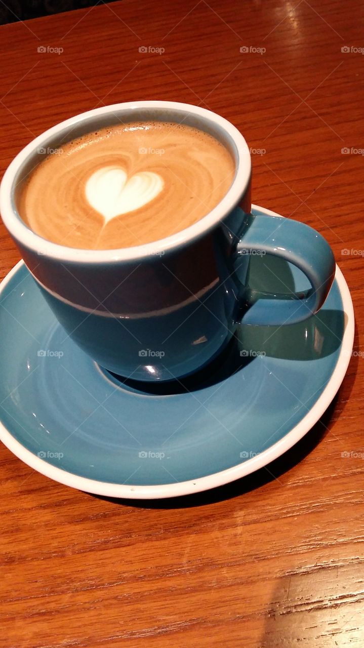 Sweet heart of cappuccino..