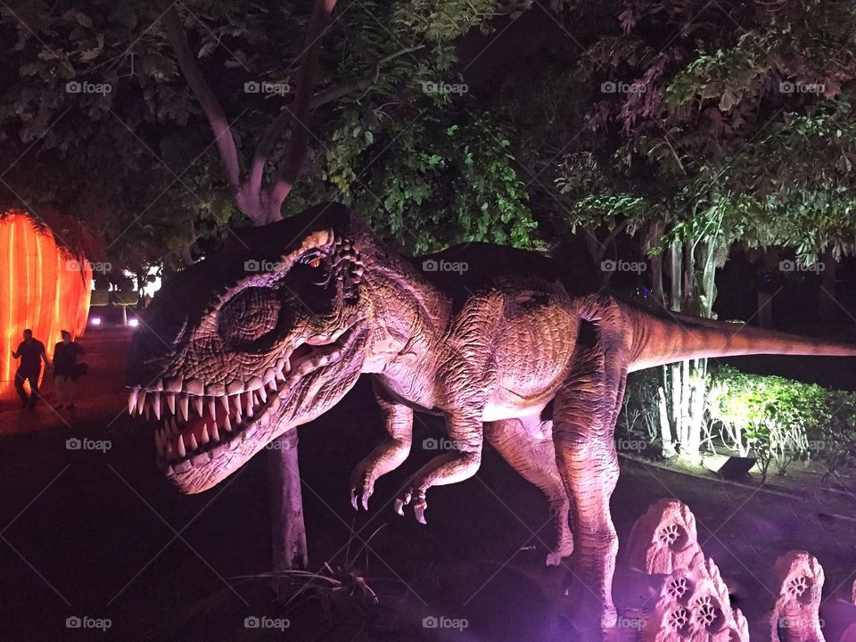 Ferocious Dinosaur at the Park