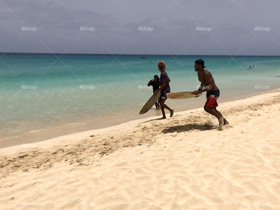 Praia. Ilha de Sal. Cabo Verde. África.